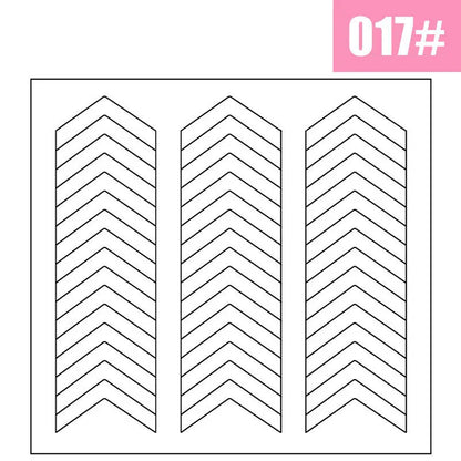 2pcs French Manicure Nail Wraps Stickers, Nail Art Form Fringe Tip Guides for DIY Nail Decoration