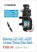 DC 12V 60W Micro Electric Diaphragm Water Pump 5L/min High Pressure Car Washing Spray Water Pump 0.8Mpa 5L/min