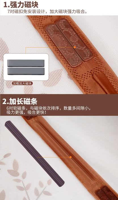 Mesh Door Curtain Magnetic Curtains Hands-free Anti Mosquito Insect Fly Bug Curtain Net Automatic Closing Window Screen Kitchen