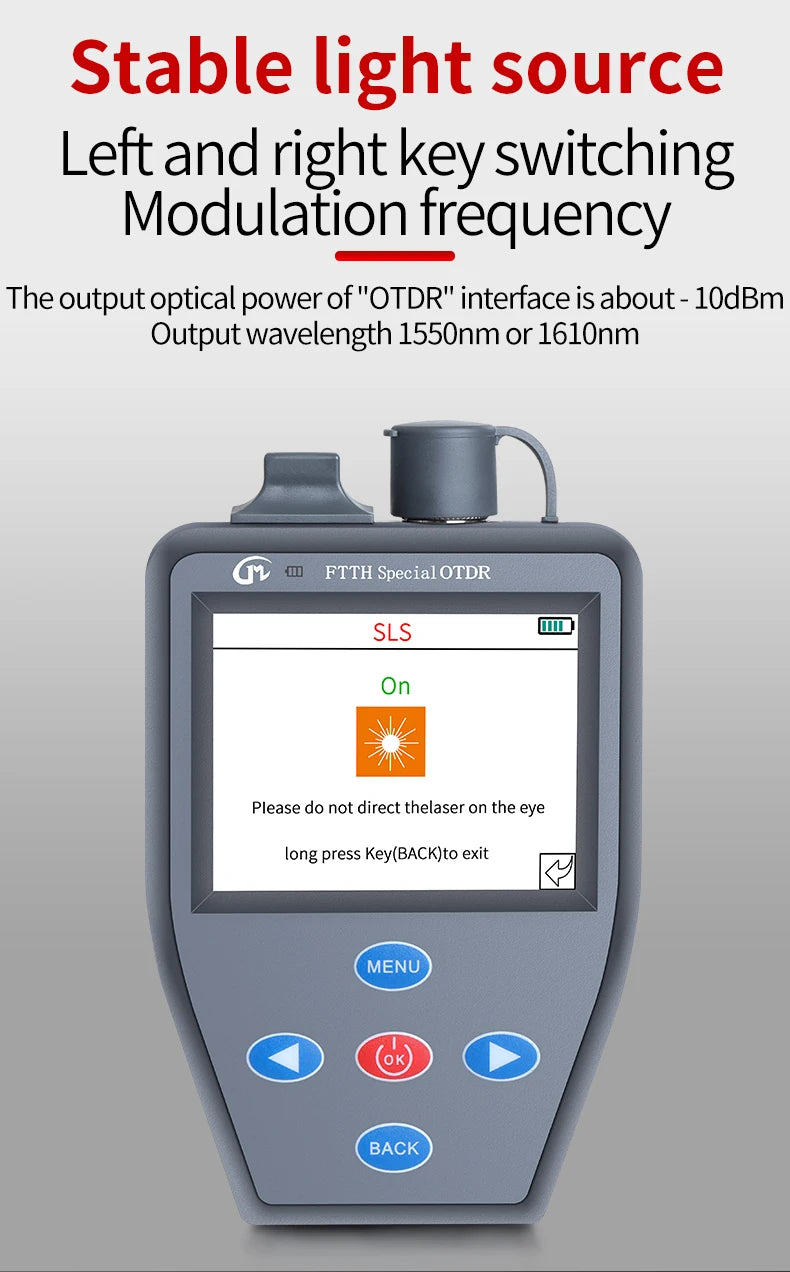 YOUYSI  4 in 1 FTTH OTDR Mini Optical Power Meter Stable light source VFL Multifunction can Test Active Fiber OTDR YYS-306N
