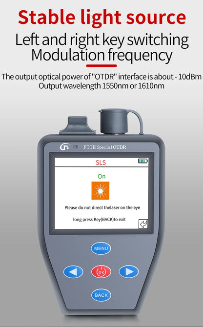 YOUYSI  4 in 1 FTTH OTDR Mini Optical Power Meter Stable light source VFL Multifunction can Test Active Fiber OTDR YYS-306N