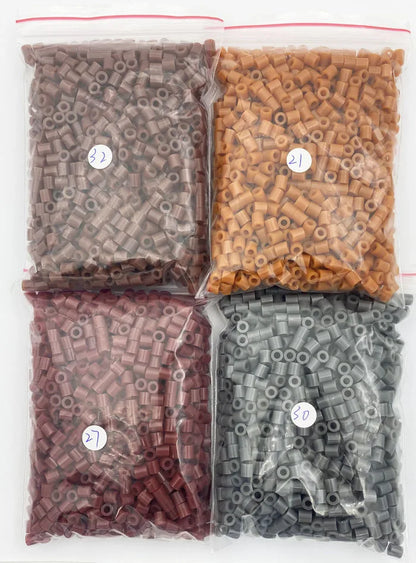 2000PCs/5MM Iron Beads Pixel Puzzle Iron Beads Mix Colors for Kids Hama Beads Perler Beads Diy High Quality Handmade Gift Toy