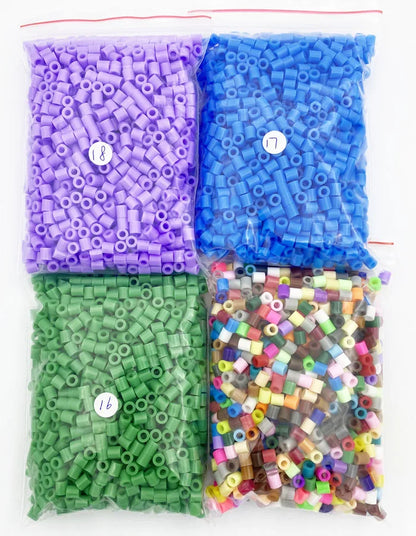 2000PCs/5MM Iron Beads Pixel Puzzle Iron Beads Mix Colors for Kids Hama Beads Perler Beads Diy High Quality Handmade Gift Toy