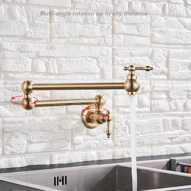One-Handle Bathroom Kitchen Faucet Single Hole Cold Water Folding Wash Basin Tap Bathroom Balcony Are Available