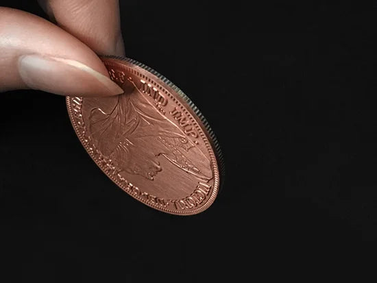 Sun and Moon Coin Set Magic Tricks Coin transposition Vanish Magia Magician Accessory Close Up Illusions Prop Gimmick Mentalism