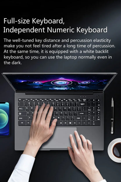 12th Gen i7 i5 15.6 Inch IPS Gaming Laptop i9 10880H i7 1260P NVIDIA MX550 2G NVMe Windows 11/10 Fingerprint Ultrabook Notebook
