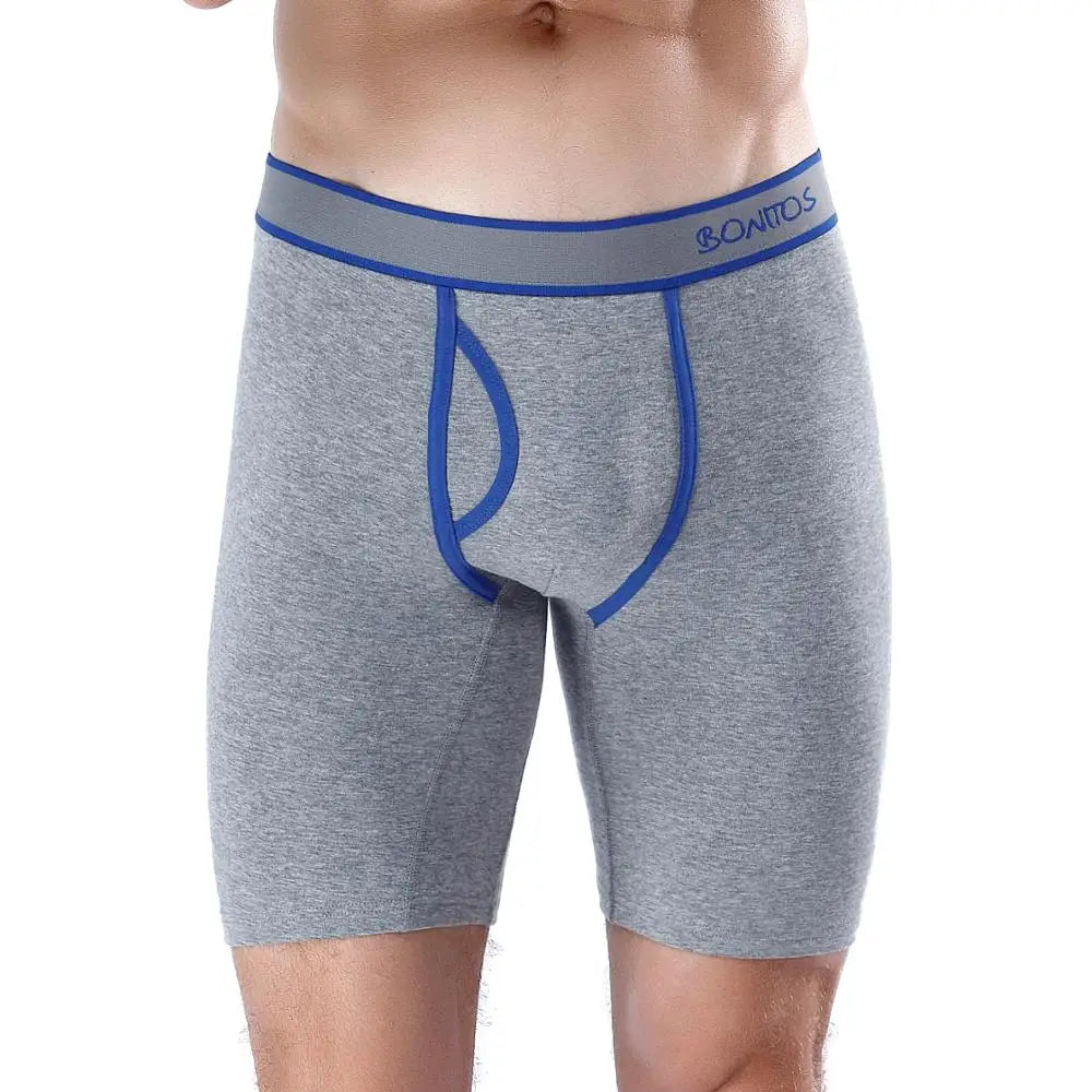 BONITOS Long Boxer Shorts Panties Man Underwear Men Boxer Men Underwear Natural Cotton Comfortable Soft Top Brand High Quality