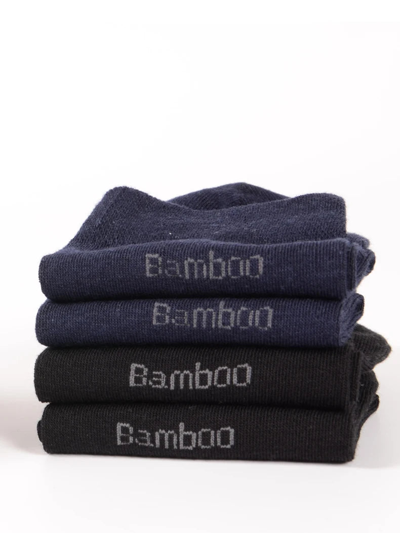 10Pairs/Lot Men Bamboo Socks Brand Comfortable Breathable Casual Business Men's Crew Socks High Quality Guarantee Sox Male Gift