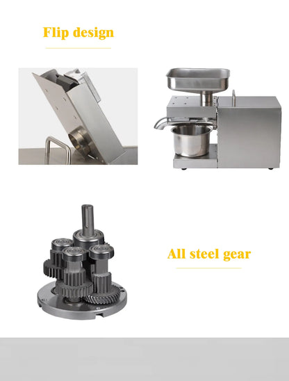 1500W 110V/220V Automatic Cold Press Oil Machine, Cold Press Machine, Sunflower Seeds Oil Extractor, Cold Press Extract