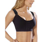 Burvogue Bras Women Seamless Padded Push Up Post-Surgery Bra Front Closure Brassiere Vest Underwear Gather Adjustable Sports Bra