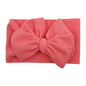 Solid Baby Headband Adjustable Big Bowknot Hair Band Oversize Turban Newborn Headwear For Baby Girls Fashion Hair Accessories