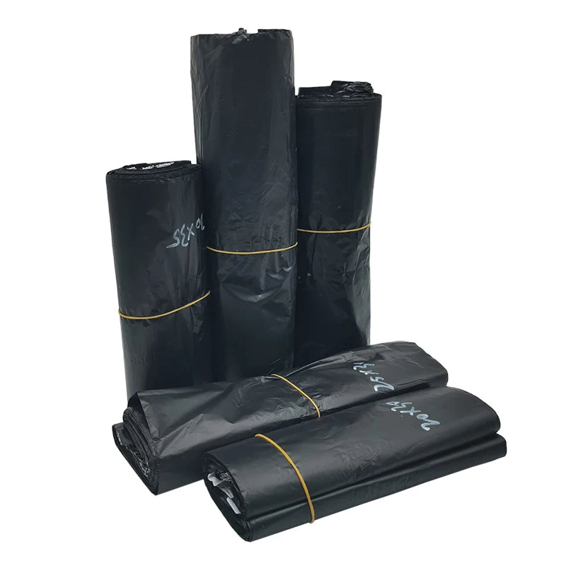10 Pcs Black Courier Bag Express Envelope Storage Bags Mail Bag Mailing Bags Self Adhesive Seal Plastic Packaging Pouch