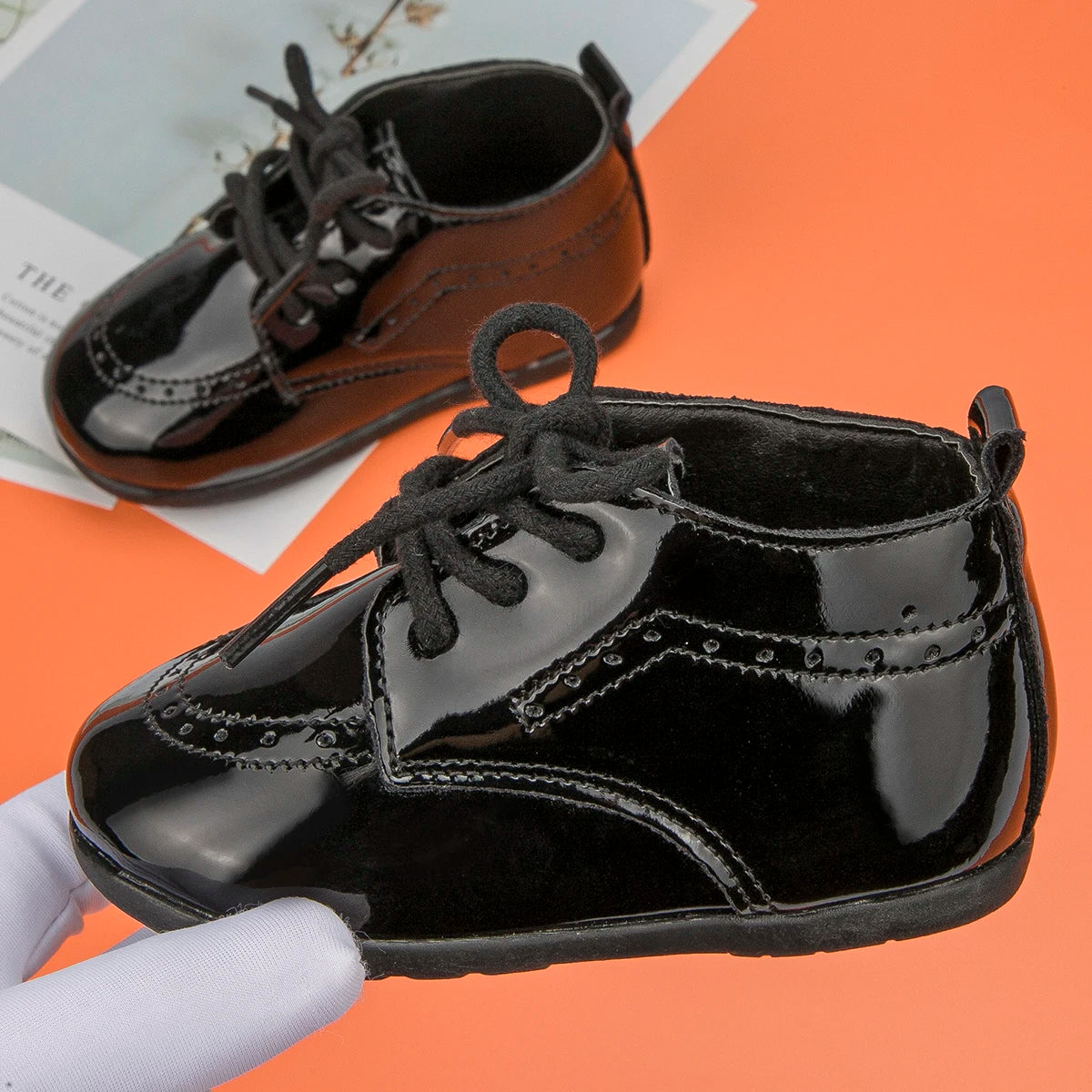 Baby Retro Leather Shoes Boy Girl Shoes Toddler Rubber Sole Anti-slip First Walkers Newborn Infant Moccasins Baby Crib Shoes