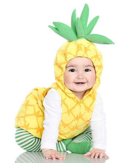 Ma&Baby 0-24M Pineapple Baby Romper Newborn Infant Boy Girl Jumpsuit Party Birthday Clothes With Leg Warmers Baby Costume