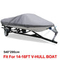 210D Fabric Trailerable Boat Cover 14-22ft Waterproof Anti-UV Protector Fishing Speedboat V-shape Canvas For Boat Cover Tent