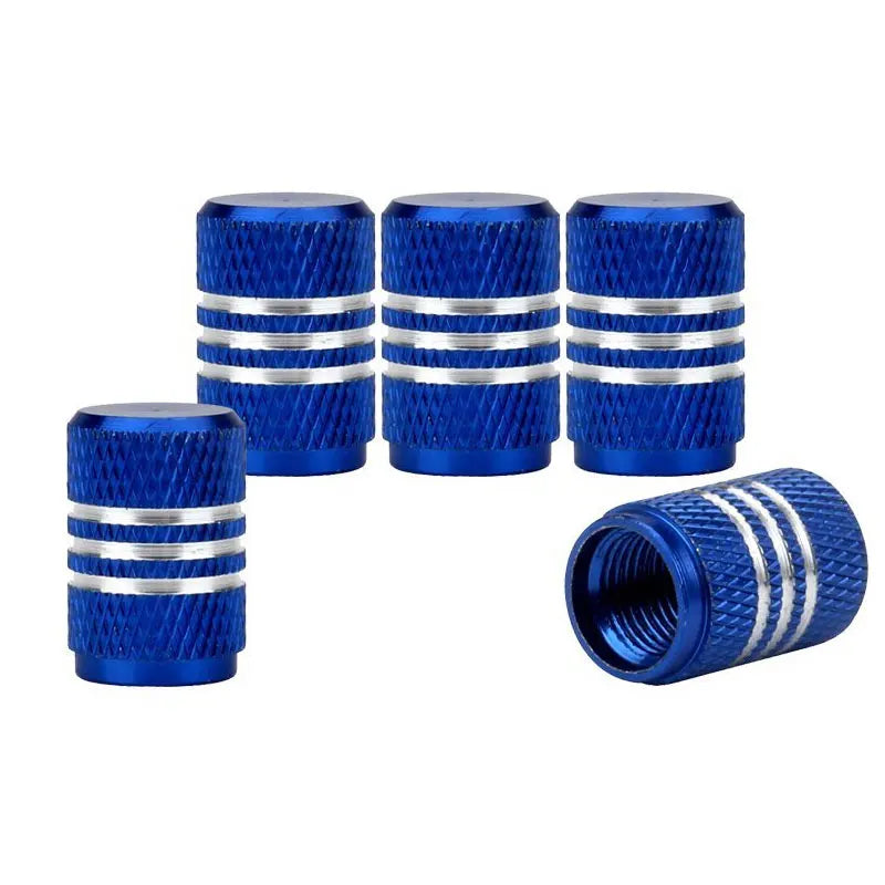 4Pcs/Lot Tire Stem Valve Caps Aluminium Car Dustproof Caps Tire Wheel Stem Air Valve Caps