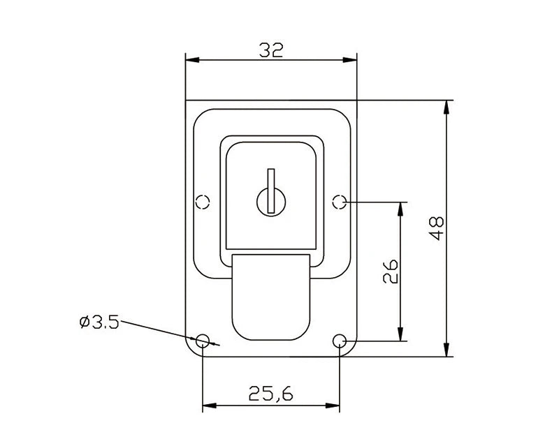 KAK Cabinet Boxes Spring Loaded Latch Catch Toggle Hasp Mild Steel Hasp For Sliding Door Simple Window Hardware Tool Box Lock