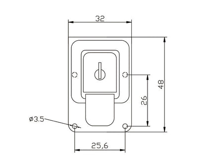 KAK Cabinet Boxes Spring Loaded Latch Catch Toggle Hasp Mild Steel Hasp For Sliding Door Simple Window Hardware Tool Box Lock