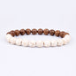 Volcanic Stone Bracelet for Men Lava Wooden 8mm Beads Bracelet Tibetan Buddha Wrist Chain Women Men Jewelry Gift New Bracelets