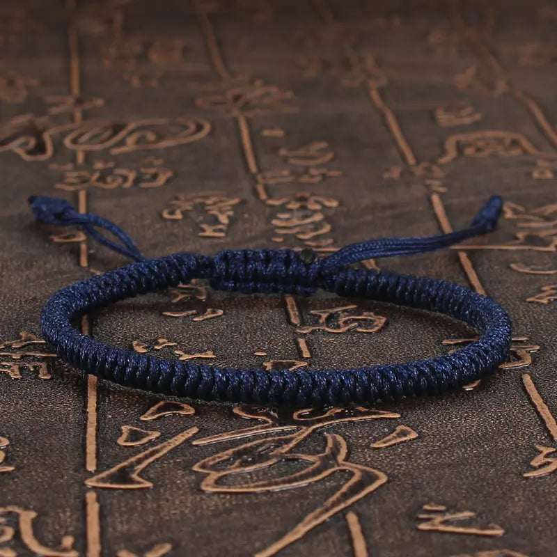 Tibetan Buddhist Bracelet Lucky Handmade Braided Adjustable King Kong Knot Red Thread Charm Bracelets for Women Men Couple Lover
