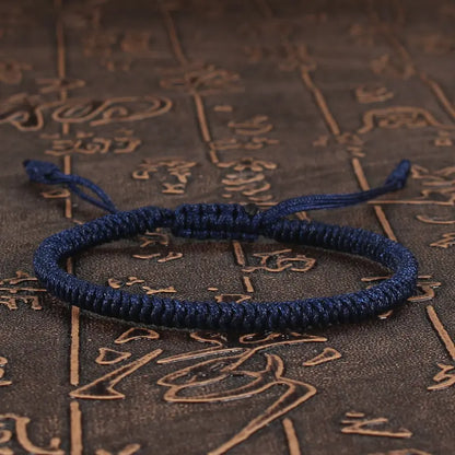 Tibetan Buddhist Bracelet Lucky Handmade Braided Adjustable King Kong Knot Red Thread Charm Bracelets for Women Men Couple Lover