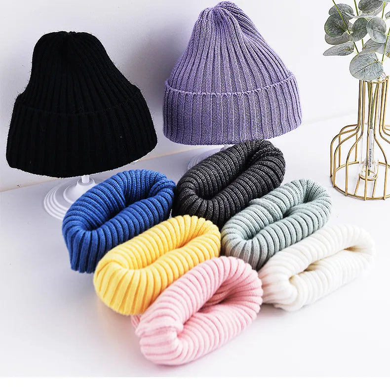 Kids Winter Hats for Newborn Boys Crochet Bonnet Toddler Girl Cap Children Baby Photography Props Boy Accessories Warmer Stuff