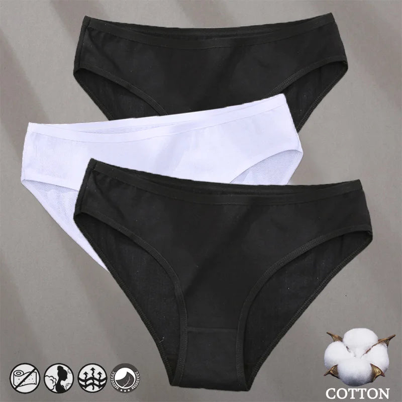 Cotton Panties Jacquard Design Pattern Women Panties Underwear Sexy Female Lingerie Briefs Solid Color Intimate Pantys for Woman