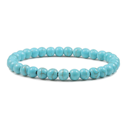 Hot Sale 2pcs/Set Couples Beaded Bracelets Tiger Eye Black Lava Natural Stone Beaded Bracelets Malachite Energy Elastic Jewelry