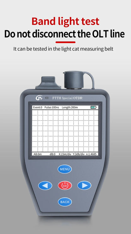 YOUYSI  4 in 1 FTTH OTDR Mini Optical Power Meter Stable light source VFL Multifunction can Test Active Fiber OTDR YYS-306N