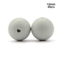 LOFCA 40pcs 12mm Silicone Beads Teething Chew Beads Food Grade Teether Necklace BPA Free Diy Jewelry Baby Teether Toy Pacifier