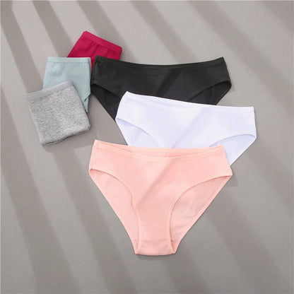 Cotton Panties Jacquard Design Pattern Women Panties Underwear Sexy Female Lingerie Briefs Solid Color Intimate Pantys for Woman