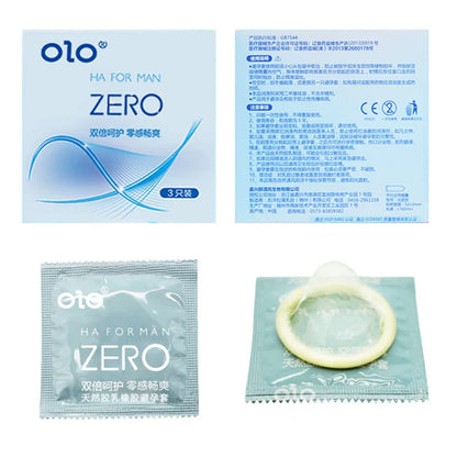 3Pcs Condoms Natural Latex Rubber Large Grain Condom Intimate Sex Toy Products