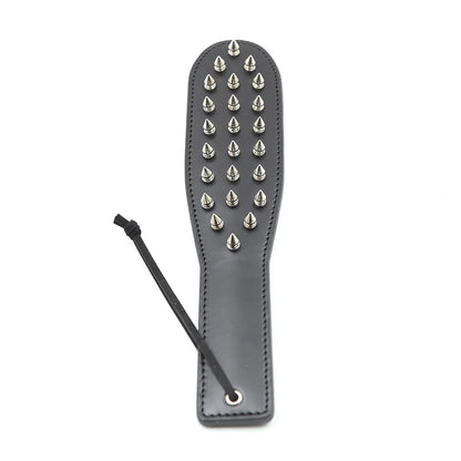 Leather Palm Clap Rivets Spanking Paddle whips Fetish Slave Bdsm Spank Flogger Fantasy Sexy Whip Gear Adult Game Cosplay