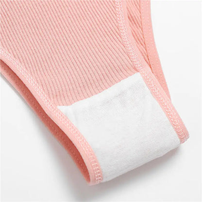 5PCS/Set Cotton Lingerie Panties Sexy Underwear Women Briefs Tangas Female Underpants Pantys Thong Panties Bikini Solid 13 Color