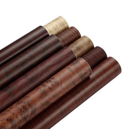 30/10*100cm PVC Self-adhesive Wood Grain Textured Car Vinyl Wrap Film Car Internal Stickers DIY Wallpaper Furniture Accessorries