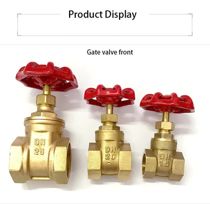 1/2" 3/4" 1" 1-1/4" 1-1/2" 2" inch Brass Gate Valves Water Valve Switch Valve Female Thread Gate Valve