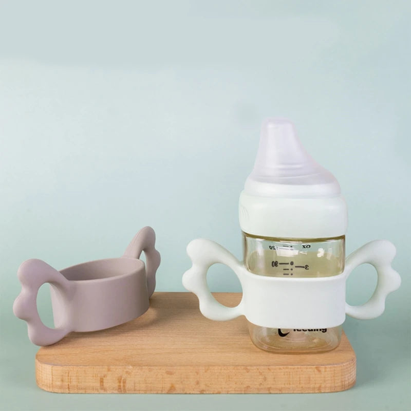 Classic Feeding Bottle Handles Soft Compatible Silicone Baby Nursing Bottles Handles Easy to Carry Handles for Hegen Bottle Size