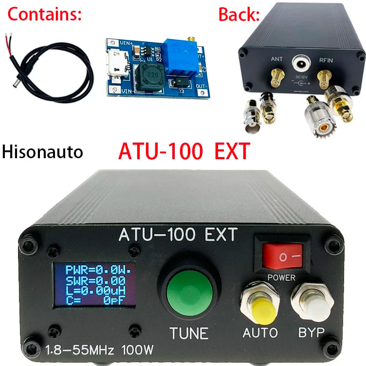Hisonauto ATU-100 ATU100  Automatic Antenna Tuner 7x7 ATU-100mini by N7DDC assembled machine ready for use