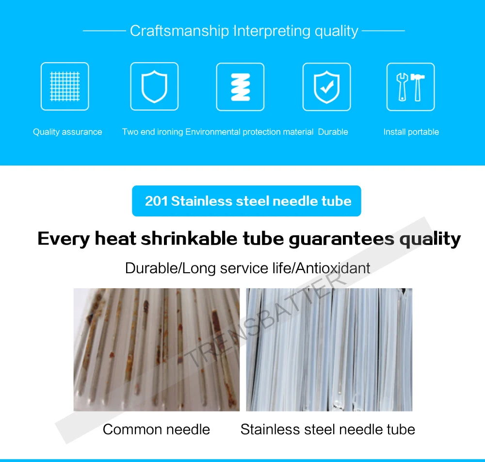 500/1000pcs 40mm 45m 60mm Fiber Optic Fusion Protection Splice Sleeves Heat Shrink Tube Fiber Optic Hot Melt Tube optic smouve