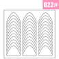 2pcs French Manicure Nail Wraps Stickers, Nail Art Form Fringe Tip Guides for DIY Nail Decoration