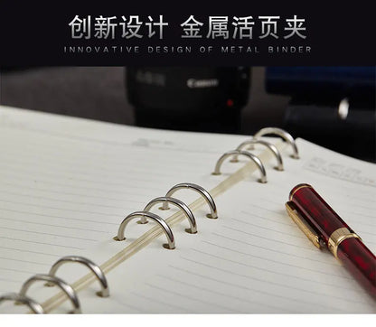 A4 A5 A6 B5 Hollow Loose-leaf Notebook, Detachable Notebook, Leather Notepad Notebook Binder Notepads Stationery