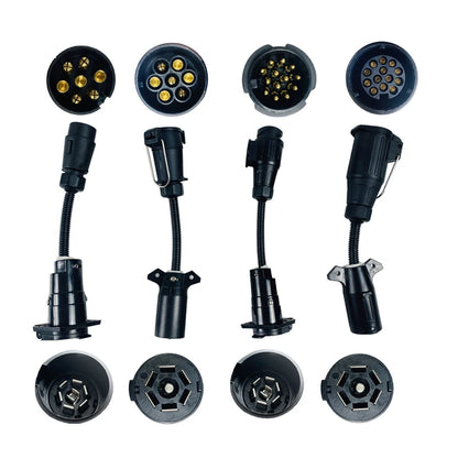 EgoTrailer Trailer Plug Adapter 13 Pin Trailer Socket to 7 Pin RV Blade Plug Connector Plug Trailer Boat Truck Trailer Parts