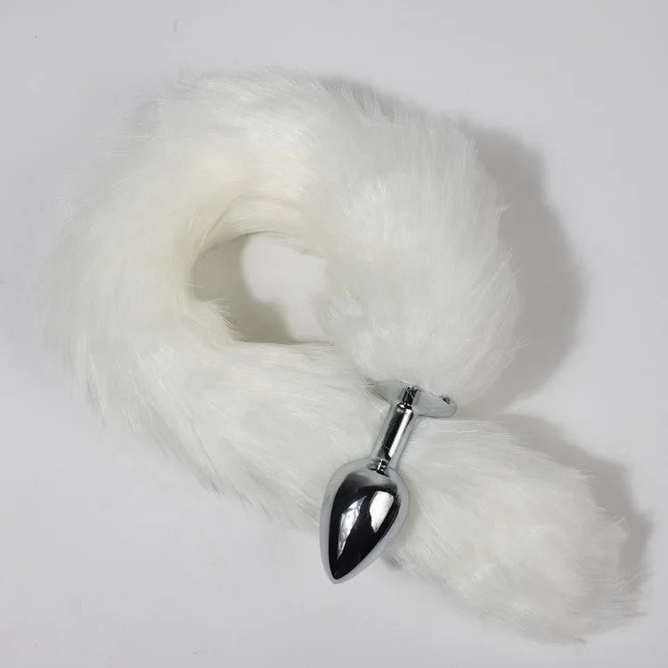 Cheap Anal Plug Metal Sexy Foxtail Anal Plug Role-play Sex Toy Male and Female Anal Plug Adult Game Couple Toys Sex Toys