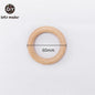 Let‘s Make 50pcs  Wooden Rings DIY Customize Logo 98/70/55/40mm Smooth Surface Natural Maple Wood Rodent Baby Teething Bpa Free