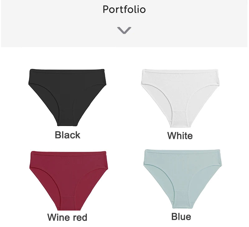 Cotton Panties Jacquard Design Pattern Women Panties Underwear Sexy Female Lingerie Briefs Solid Color Intimate Pantys for Woman
