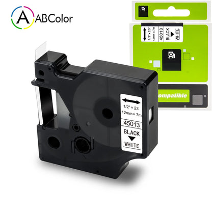 1Pcs 45013 Compatible Dymo D1 Tape 45013 45010 45018 40913 43613 6/9/12mm Label Tape for Dymo Printer LabelManager 160 280 420P