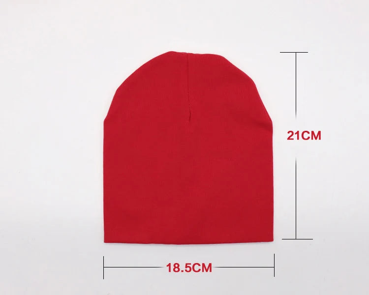 6M-3Y Baby Knitted Hat Scarf Set Solid Color Cotton Hip Hop Beanie Warm Toddler Cap for Boys Girls Spring Autumn Winter