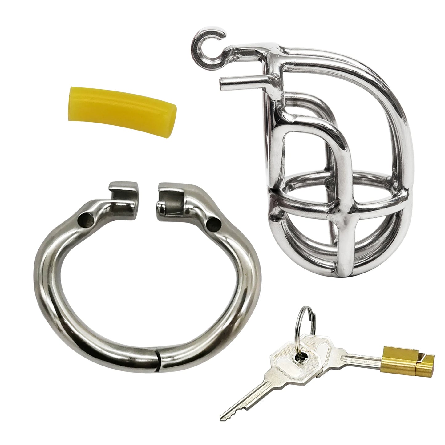 Ergonomic Stainless Steel Stealth Lock Male Chastity Device,Cock Cage,Penis Lock,Cock Ring,Chastity Belt,S056