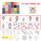 6000pcs 24 colors Refill Beads puzzle Crystal DIY water spray beads set ball games 3D handmade magic toys for children Toy