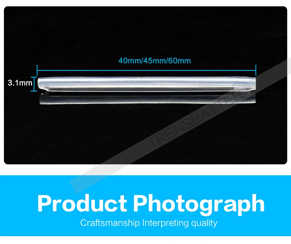 500/1000pcs 40mm 45m 60mm Fiber Optic Fusion Protection Splice Sleeves Heat Shrink Tube Fiber Optic Hot Melt Tube optic smouve